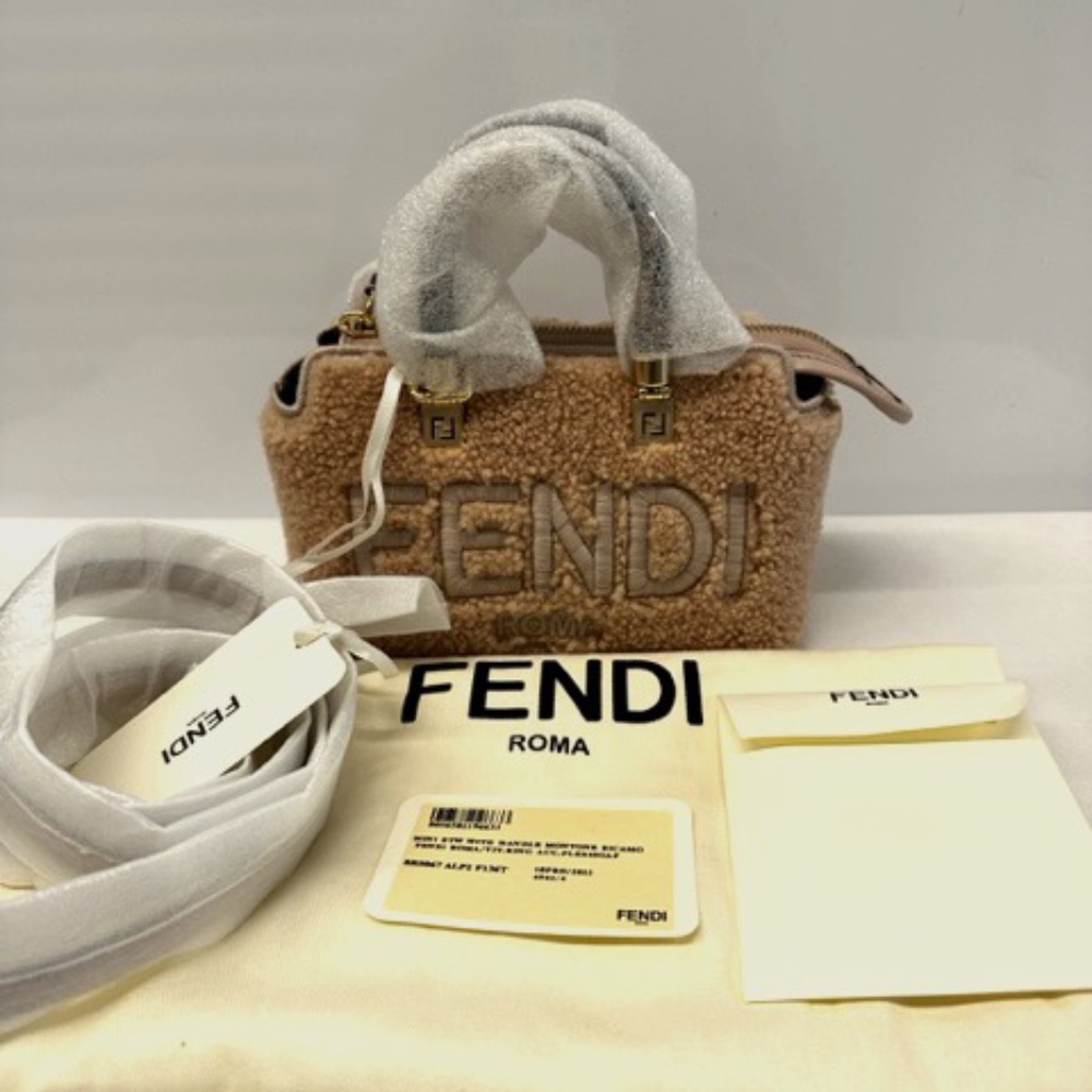 New Fendi By the Way Sheepskin Mini Bag